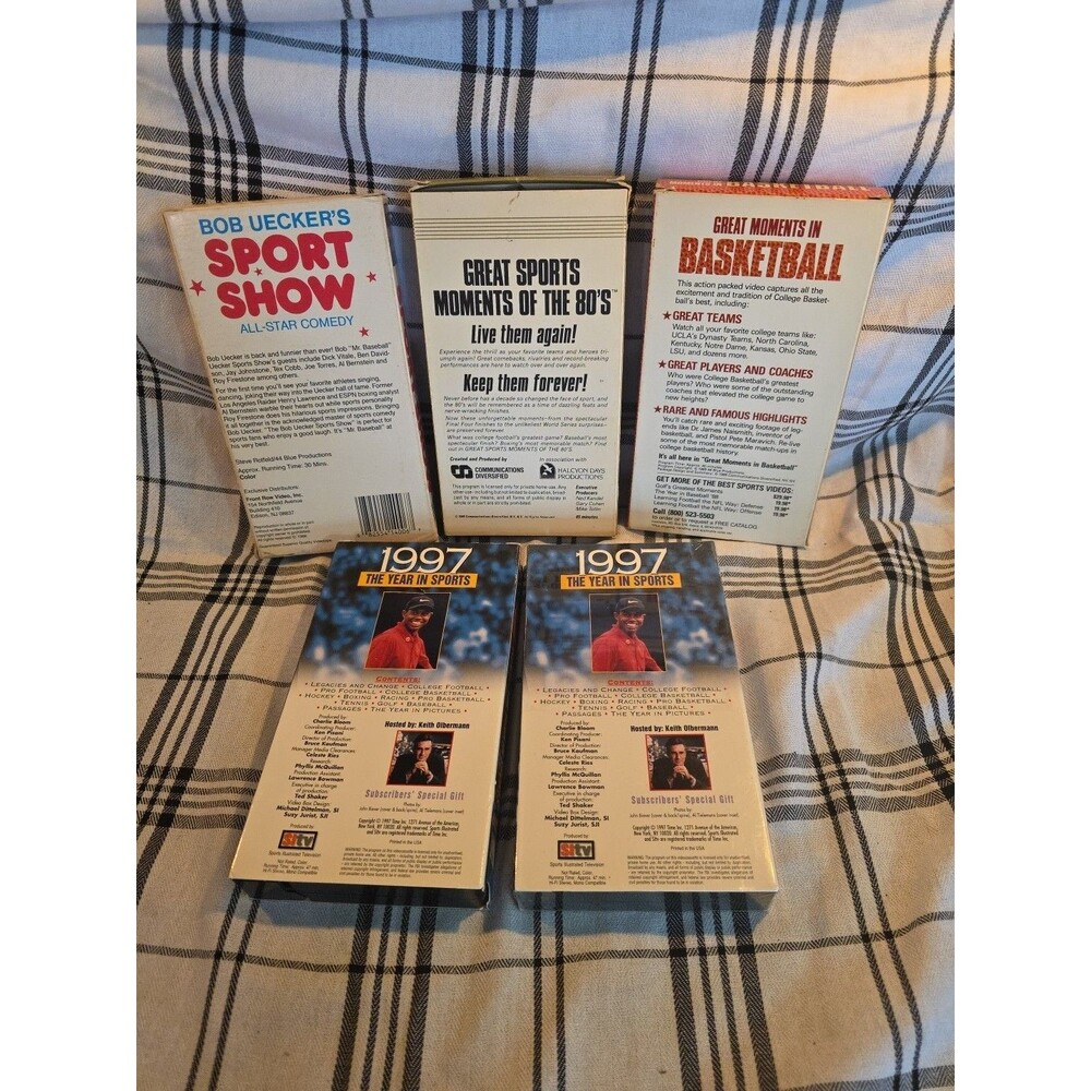Bob Uecker Sports VHS Tapes Great Moments Basketball‎ Sports Illustrated 80s 90s - Picture 5 of 9